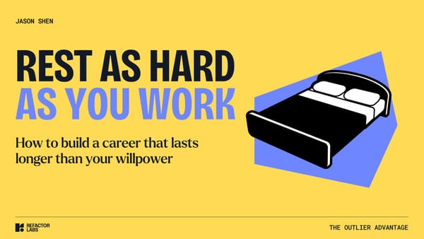 281: Rest as hard as you work