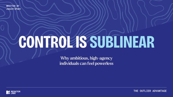 283: Control is sublinear